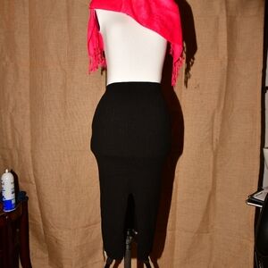 Free People Black Pencil Skirt